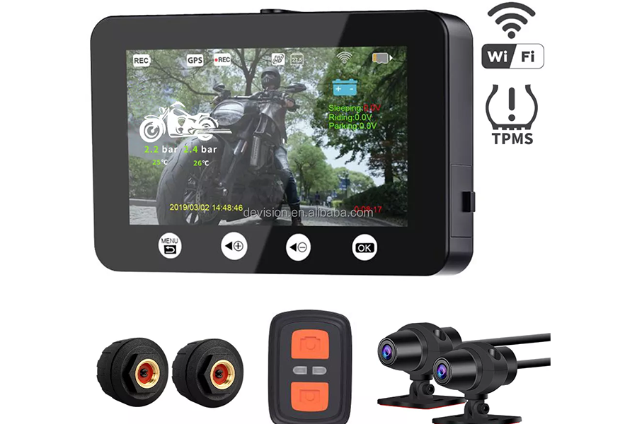 Safety camera for motorcycles