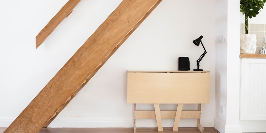 Folding desk that saves space