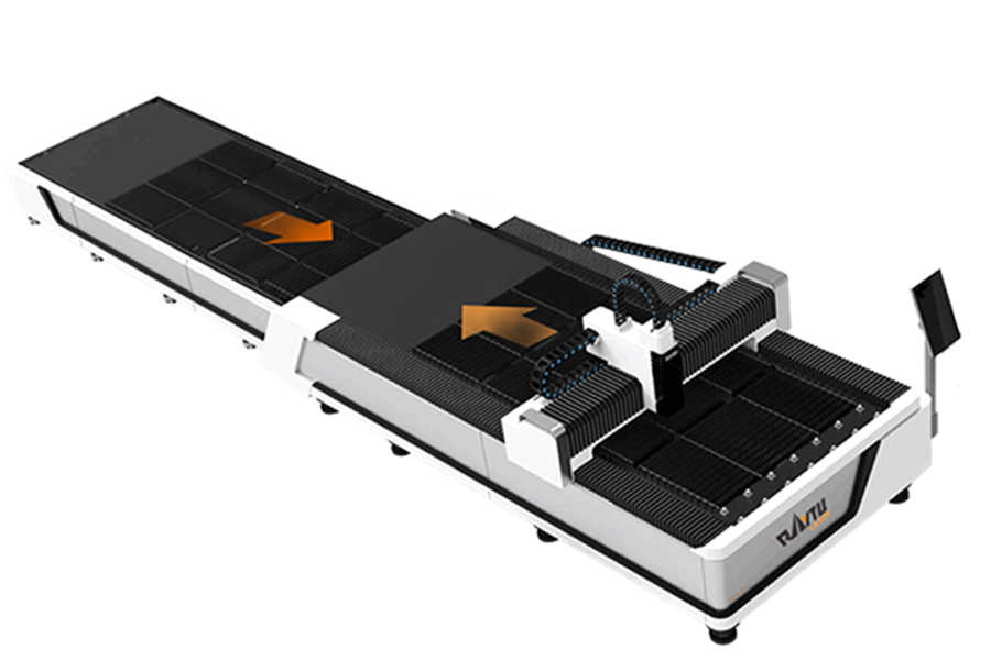 Laser cutting machine exchange table