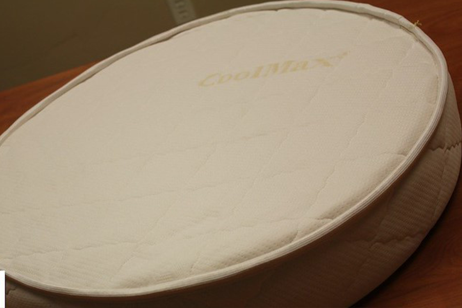 A customized round mattress