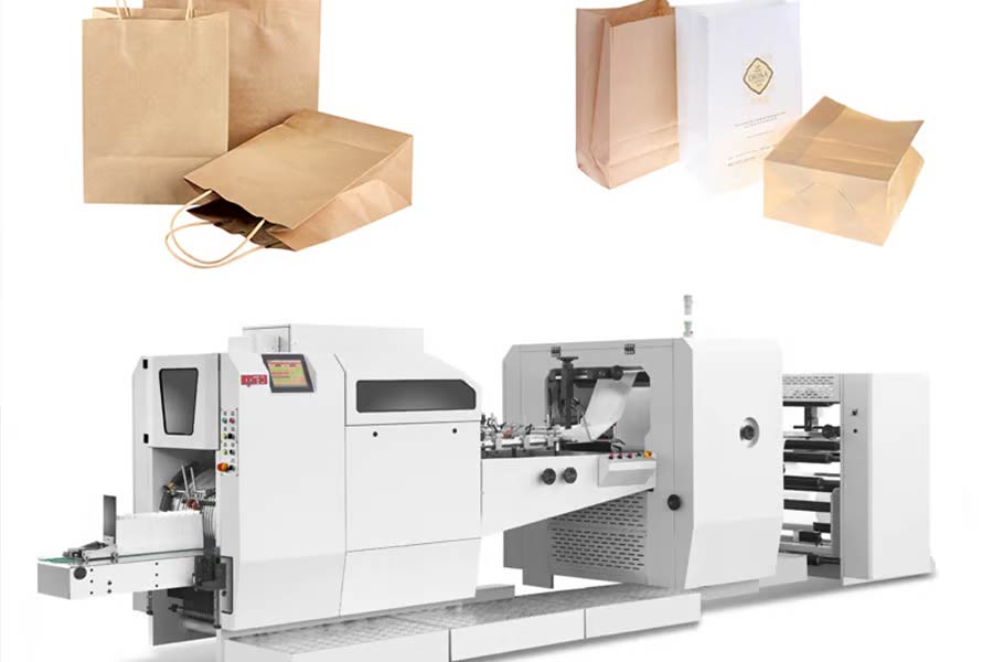 Automatic high speed paper bag making machine