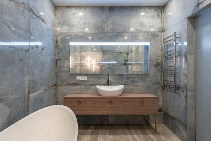 Espejo de baño rectangular con luz LED