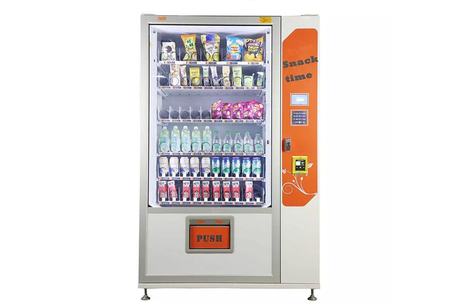 Snacking machine on a white background