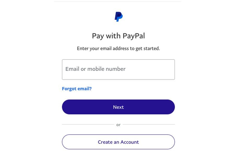 Complete your purchase on the PayPal website