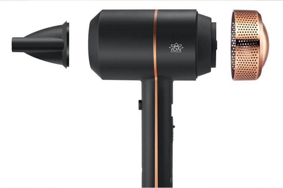 Hair dryer with a removable air filter