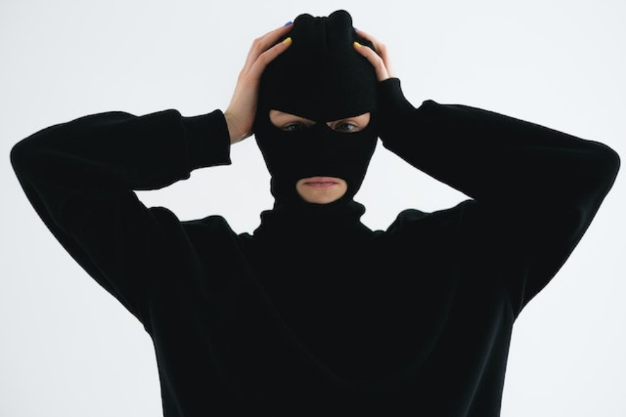 A Man Wearing A Black Balaclava